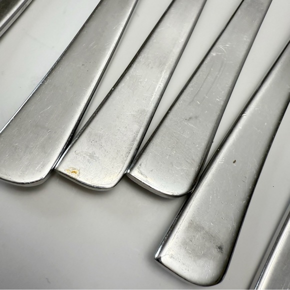 Mikasa SYMMETRY Stainless Steel Asymmetrical Handle Lot of 52 Flatware Pieces - Picture 9 of 16